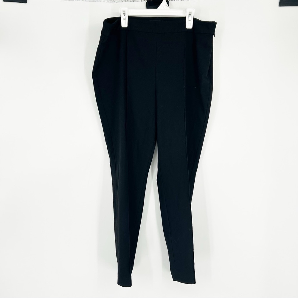 Talbots Black High Waist Skinny Ankle Dress Pants Career Business Work Size 12P